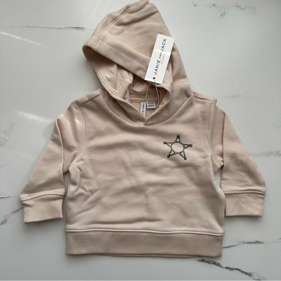 NWT Janie and Jack Cowboy Hooded Sweatshirt Baby 6–12M - Picture 4 of 6